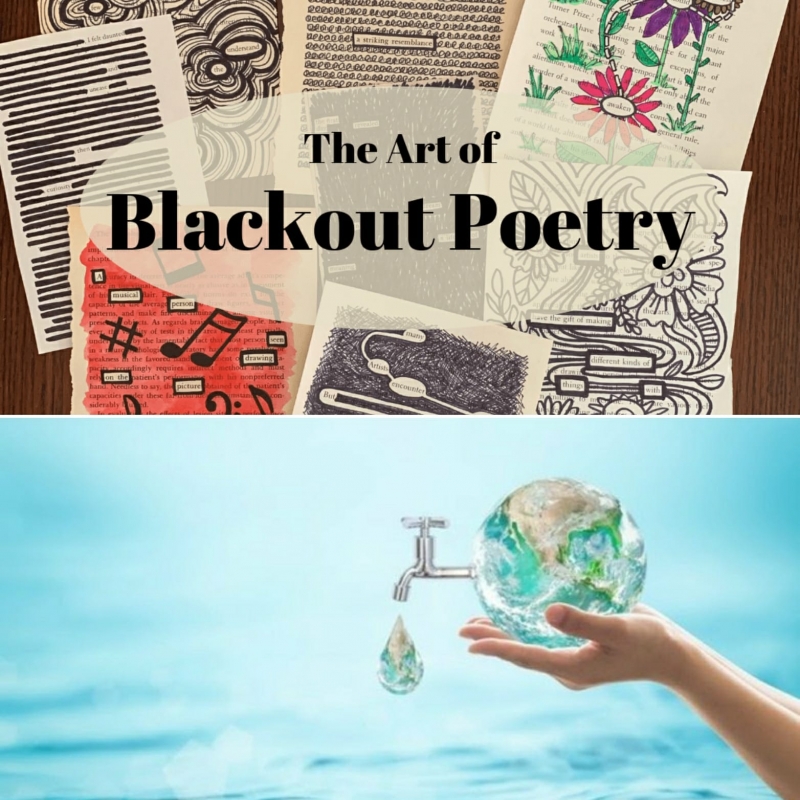 Ortaokullar için Blackout Poetry Yöntemi (Karartma Tekniği) ile Dünya Su Günü için slogan oluşturma yarışması başlıyor!!! 